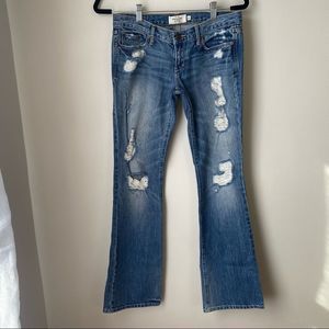 Abercrombie & Fitch Emma Bootcut Distressed Jeans